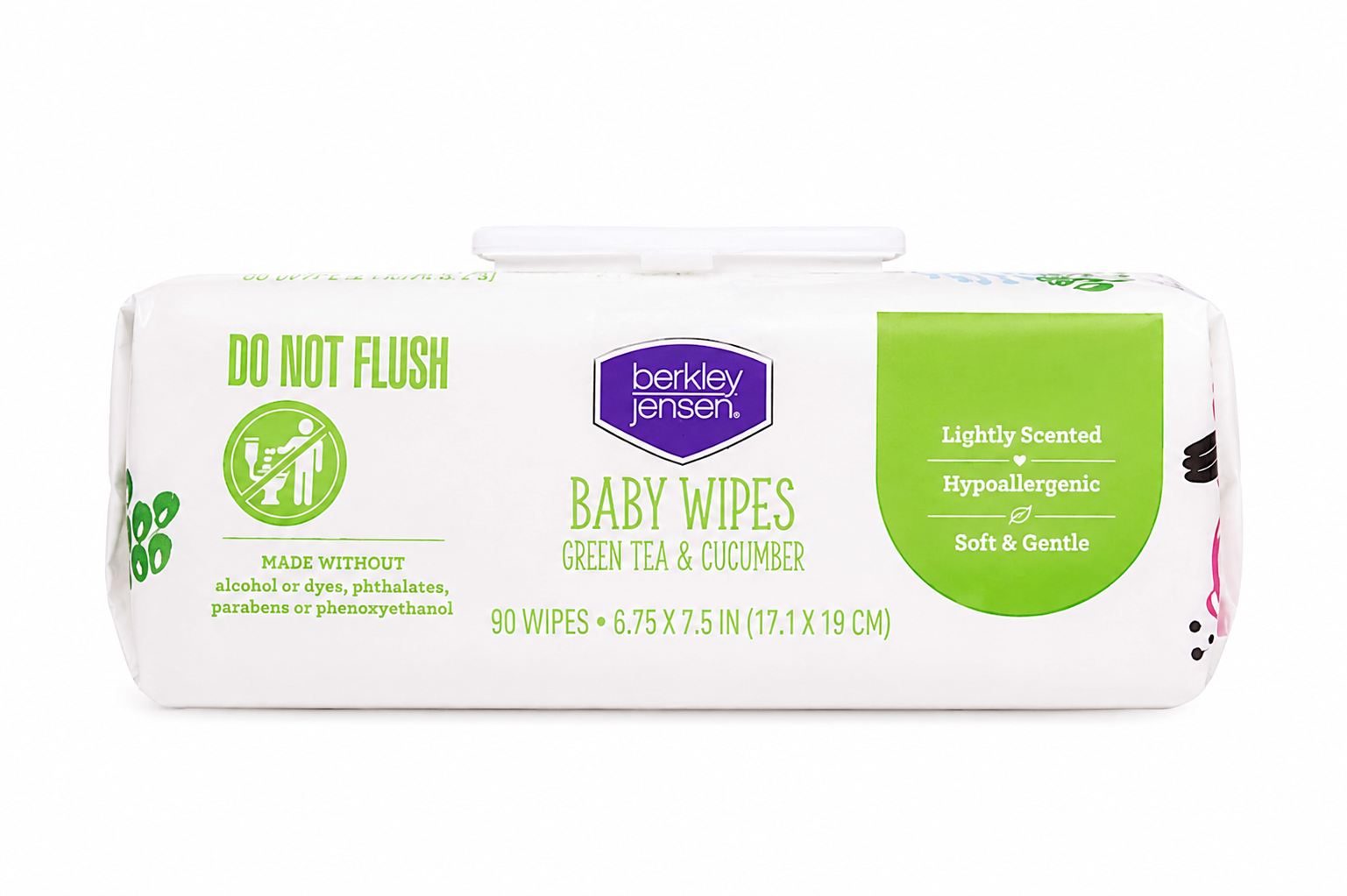 Berkley Jensen Green Tea & Cucumber Baby Wipes, 5 Packs, 450 Wipes