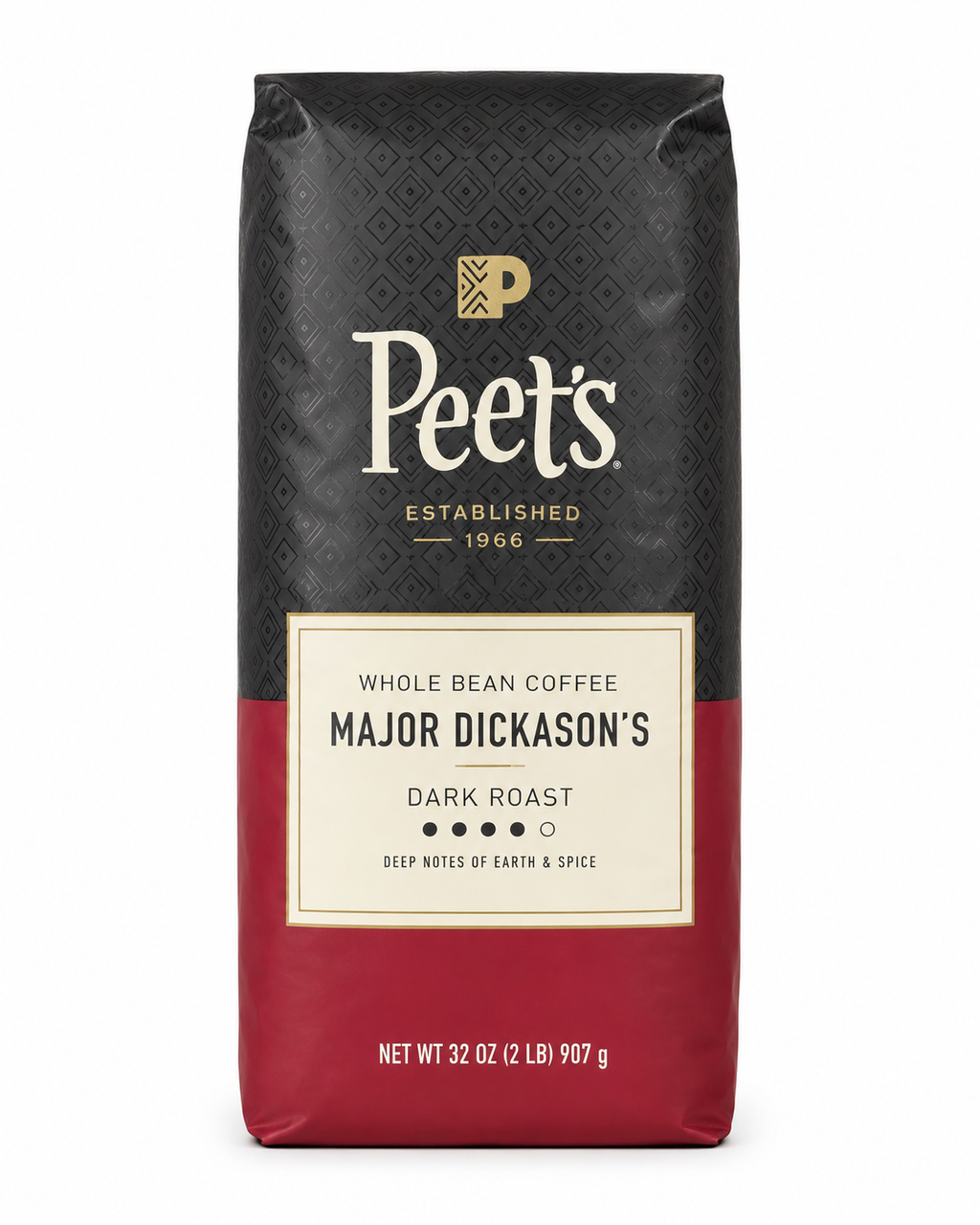 Peet’s Major Dickason’s Blend Whole Bean Coffee, Dark Roast, 32 oz