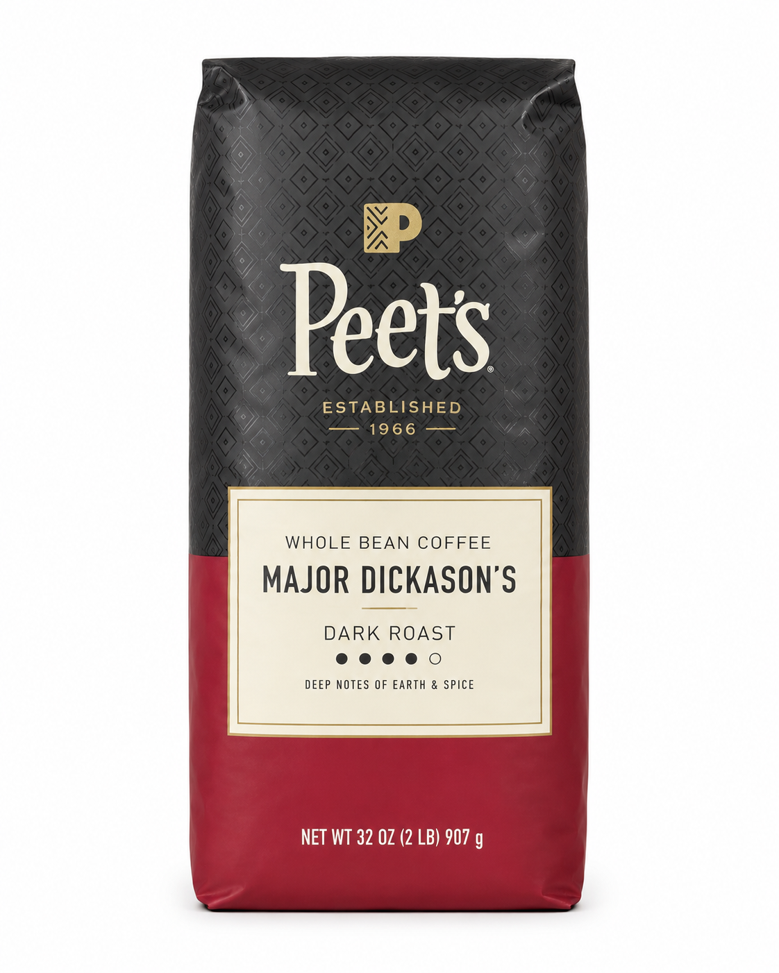 Peet’s Major Dickason’s Blend Whole Bean Coffee, Dark Roast, 32 oz