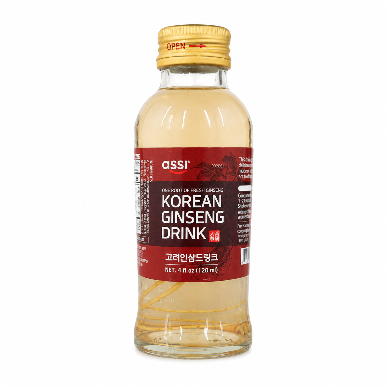 Assi Korean Ginseng Drink, 4 fl oz