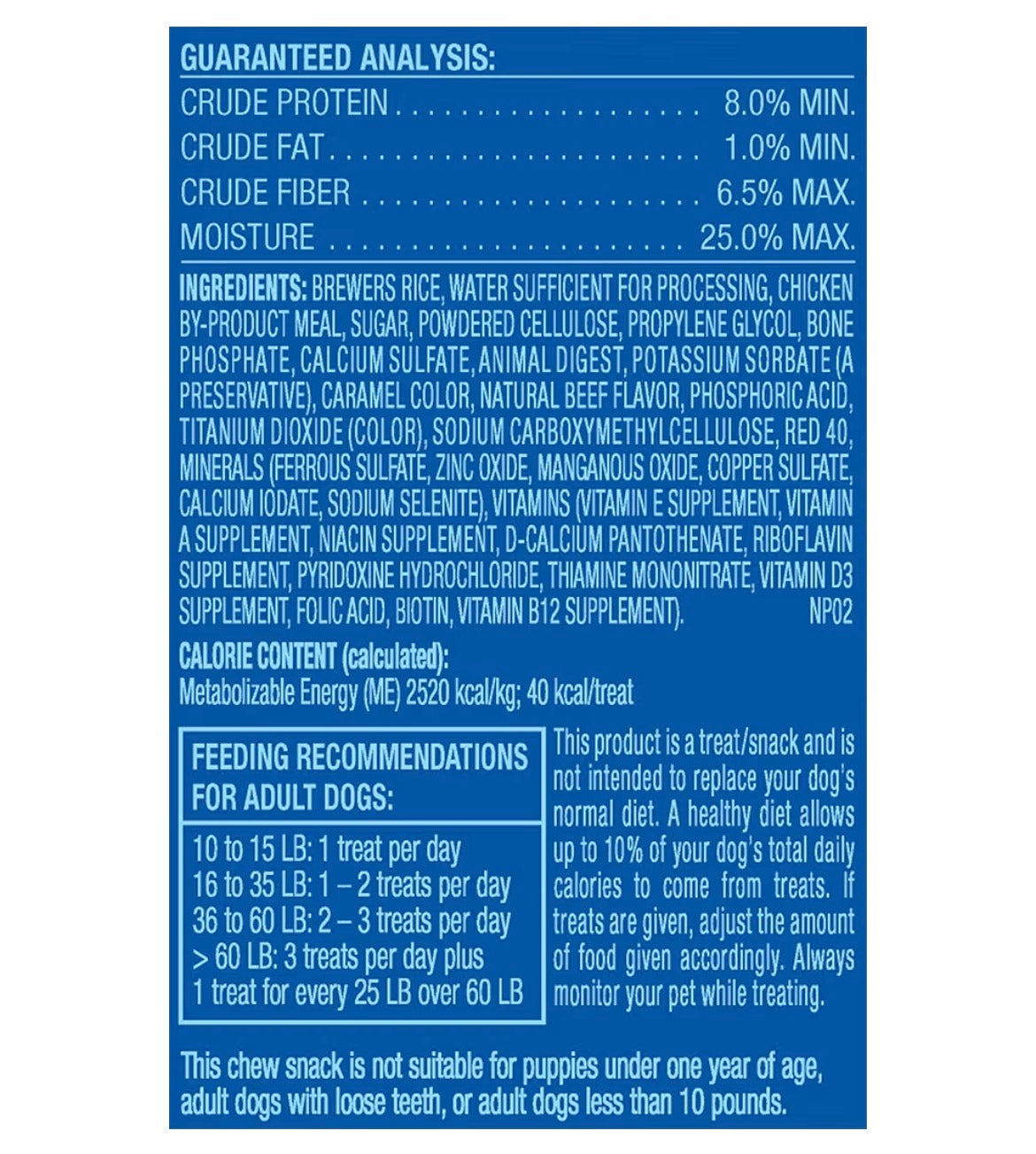 Canine Carry Outs Beef Flavor Small Chew Bones Dog Treats, 2.8 oz Bag