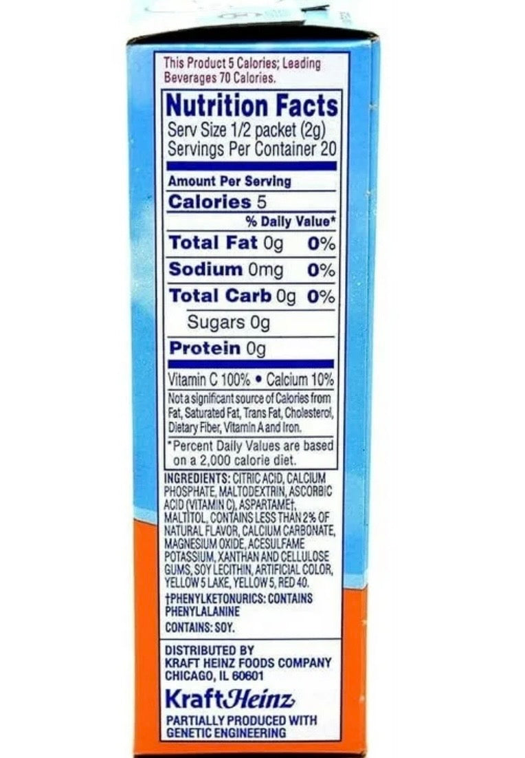Crystal Light Classic Orange On-The-Go Drink Mix, 10 Packets, 1.3 oz