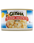 Geisha Diced Water Chestnuts, 8 oz no salt added