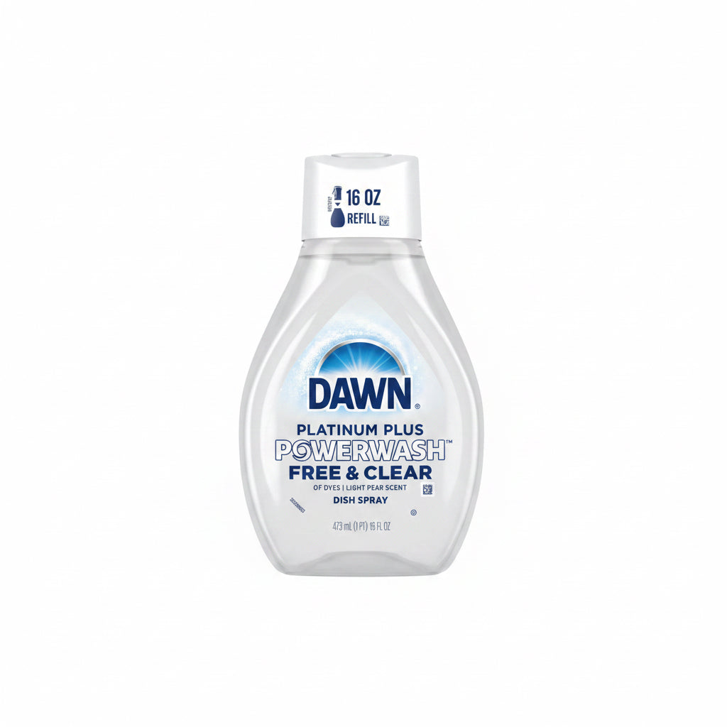 Dawn Platinum Plus Powerwash Free & Clear Dish Spray Refill, 16 fl oz