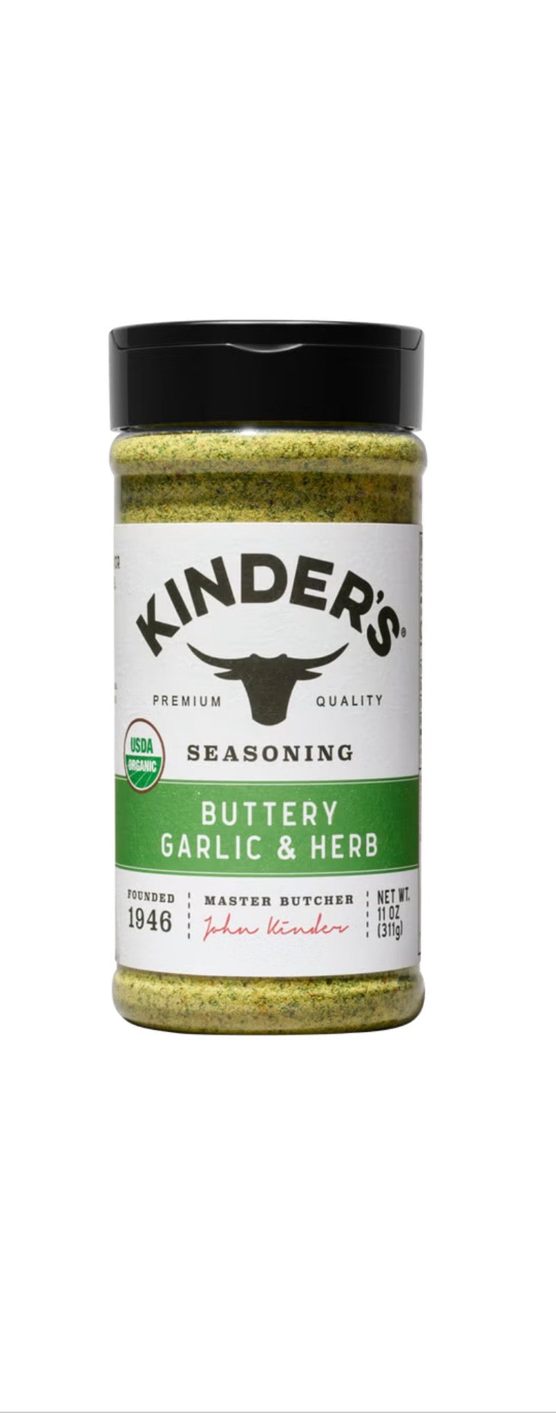 Kinder's Organic Buttery Garlic & Herb Seasoning, 11 oz