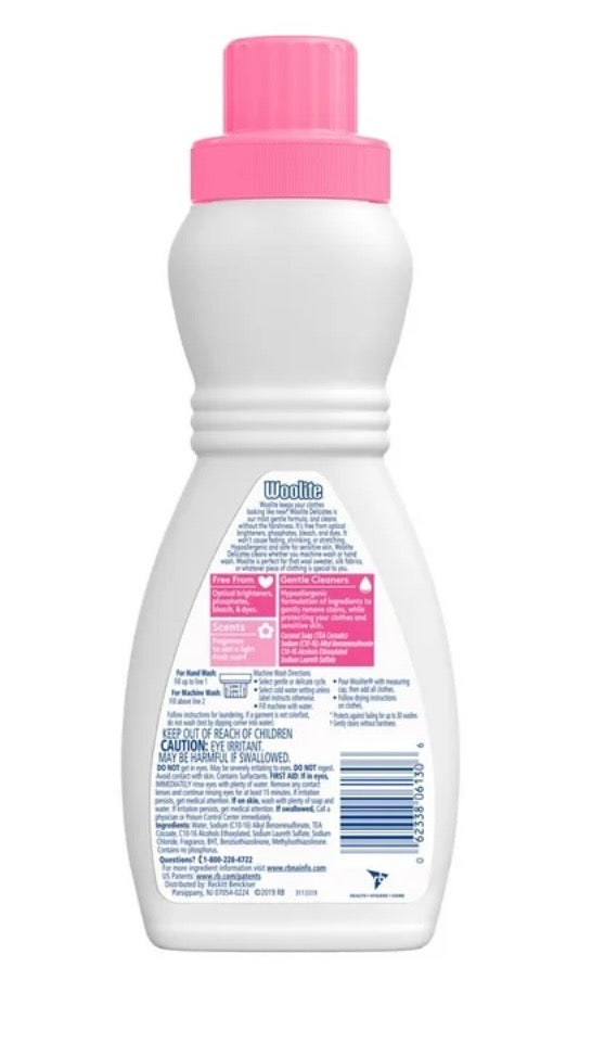 Woolite Delicates Hypoallergenic Liquid Laundry Detergent, 16 fl oz