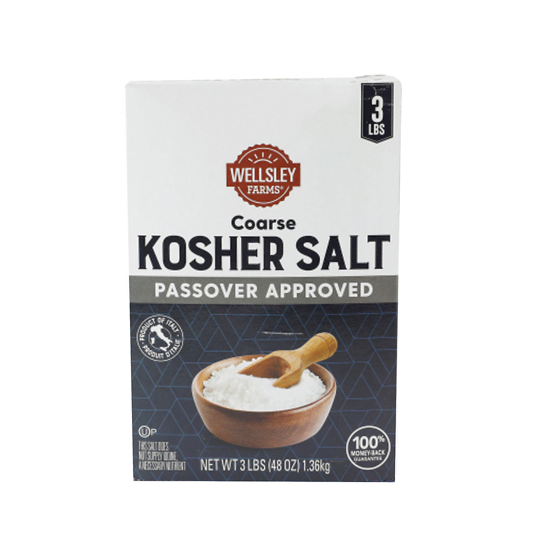 Wellsley Farms Coarse Kosher Salt, 3 lbs product image
