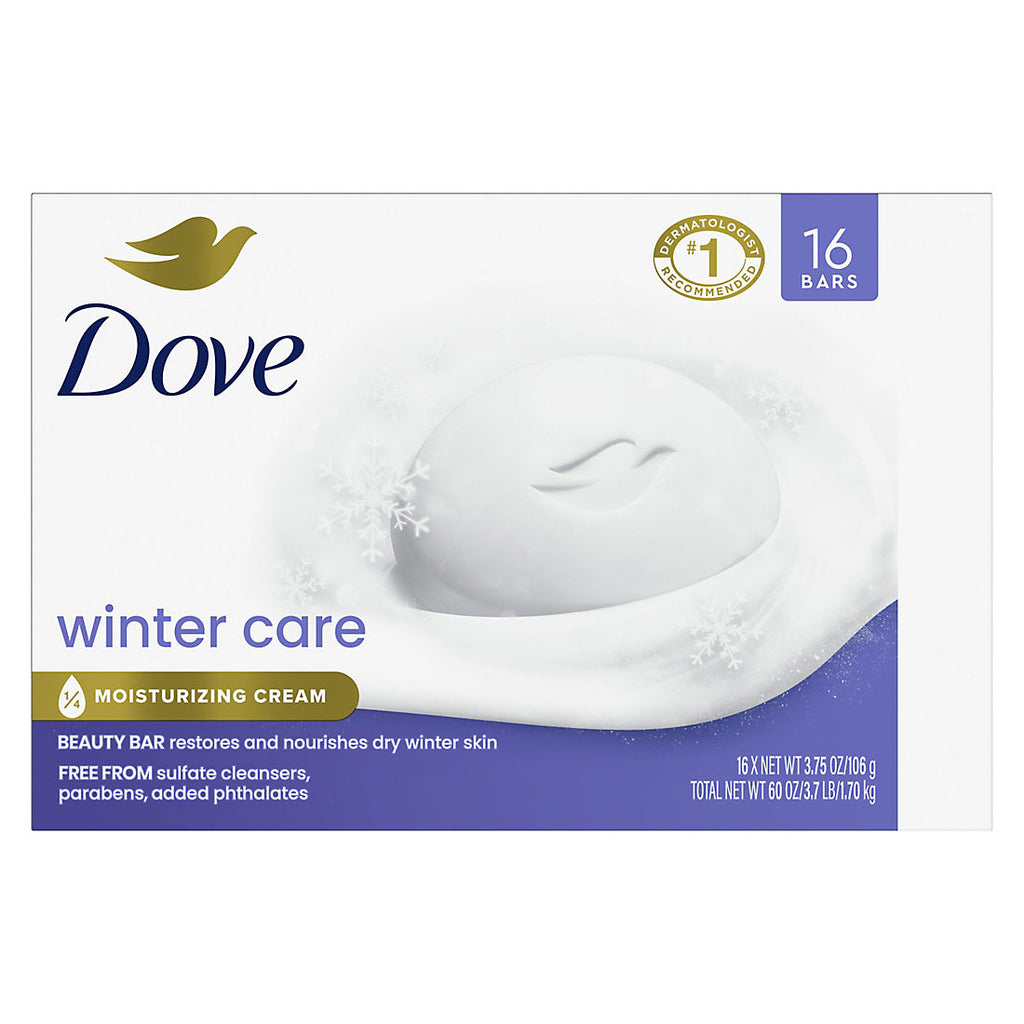 Dove Beauty Bar Soap Winter Care, 16 ct./3.75 oz. product image