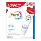 Colgate Total Active Prevention Whitening Toothpaste, Mint, 5 pk./6 oz. product image