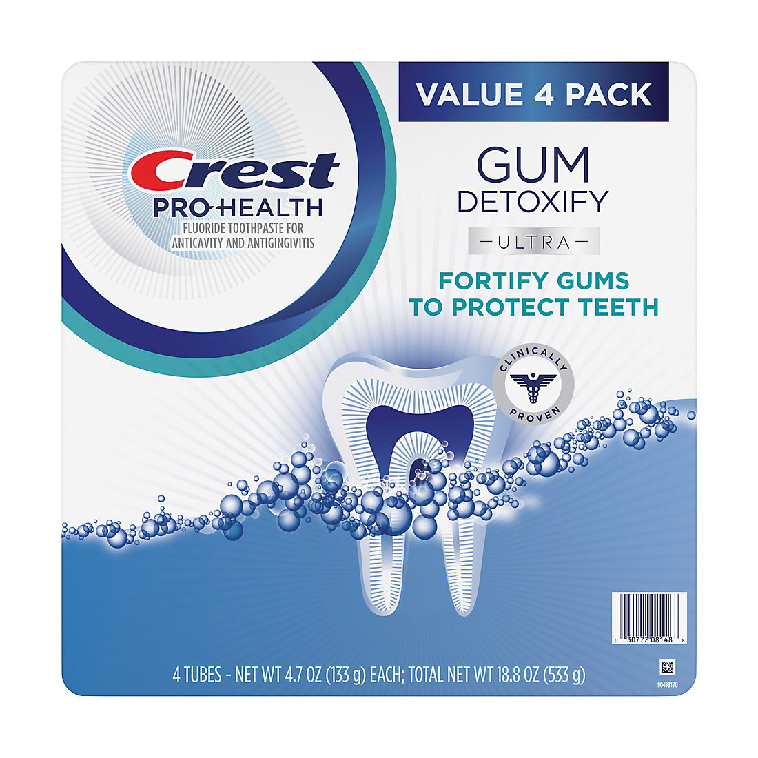 Crest Gum Detoxify Ultra Toothpaste, 4 pk./4.7 oz. product image