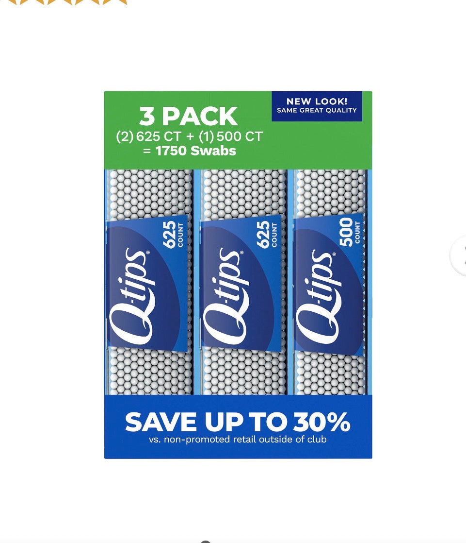 Q-Tips Cotton Swabs, 1,750 Count