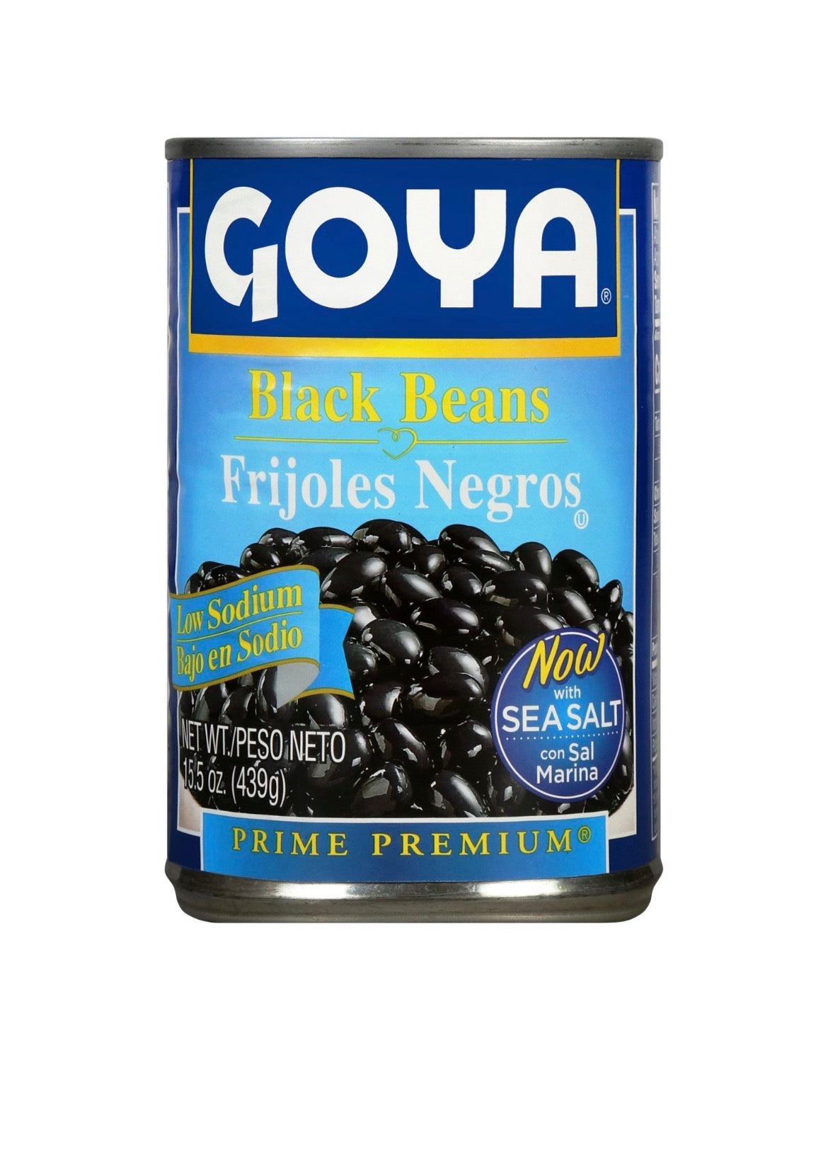 Goya Prime Premium Low Sodium Black Beans, 15.5 oz
