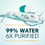 Pampers Aqua Pure Sensitive Baby Wipes, 5 Packs, 280 Wipes