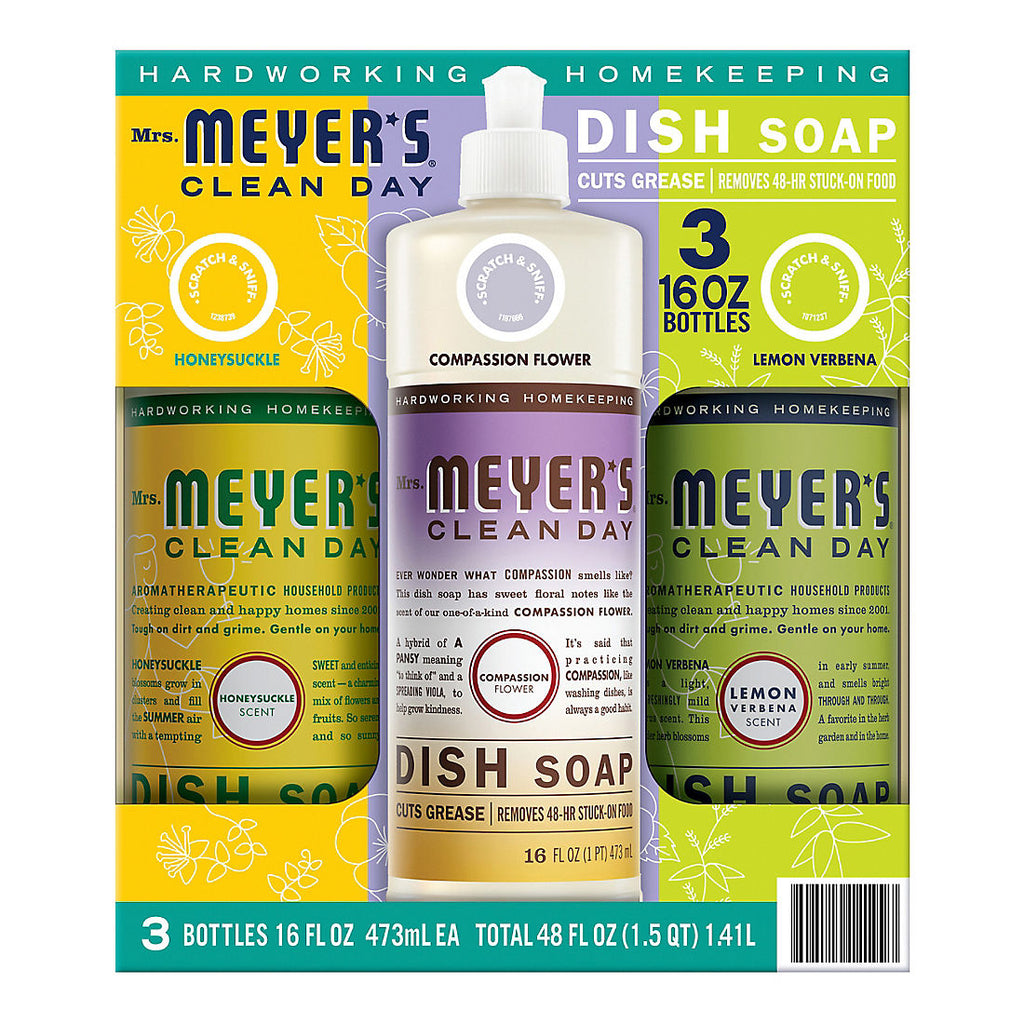 Mrs. Meyer's Clean Day Liquid Dish Soap Variety Pack, 3 pk./16 fl. oz. product image