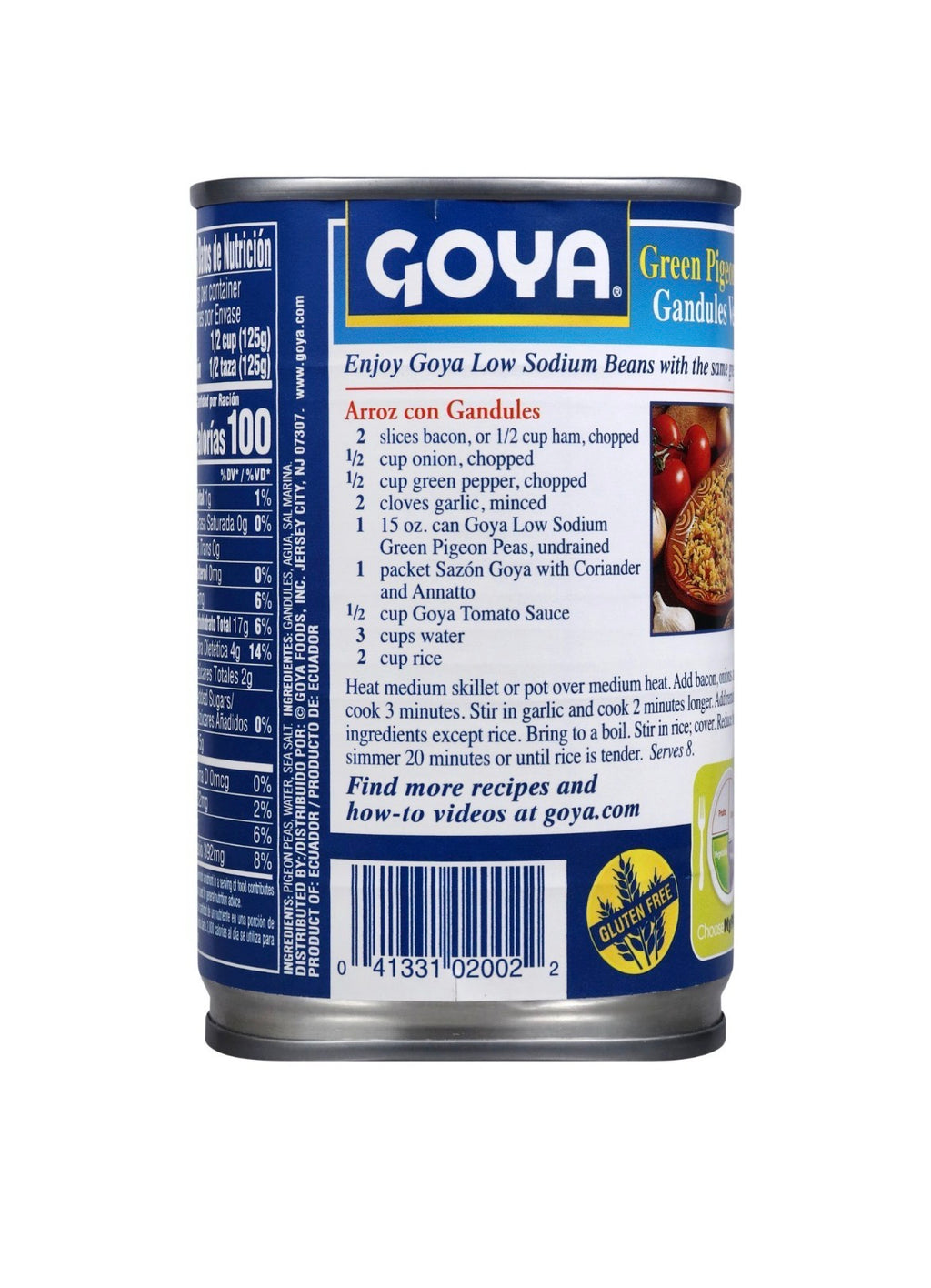 Goya Green Pigeon Peas, 15 oz