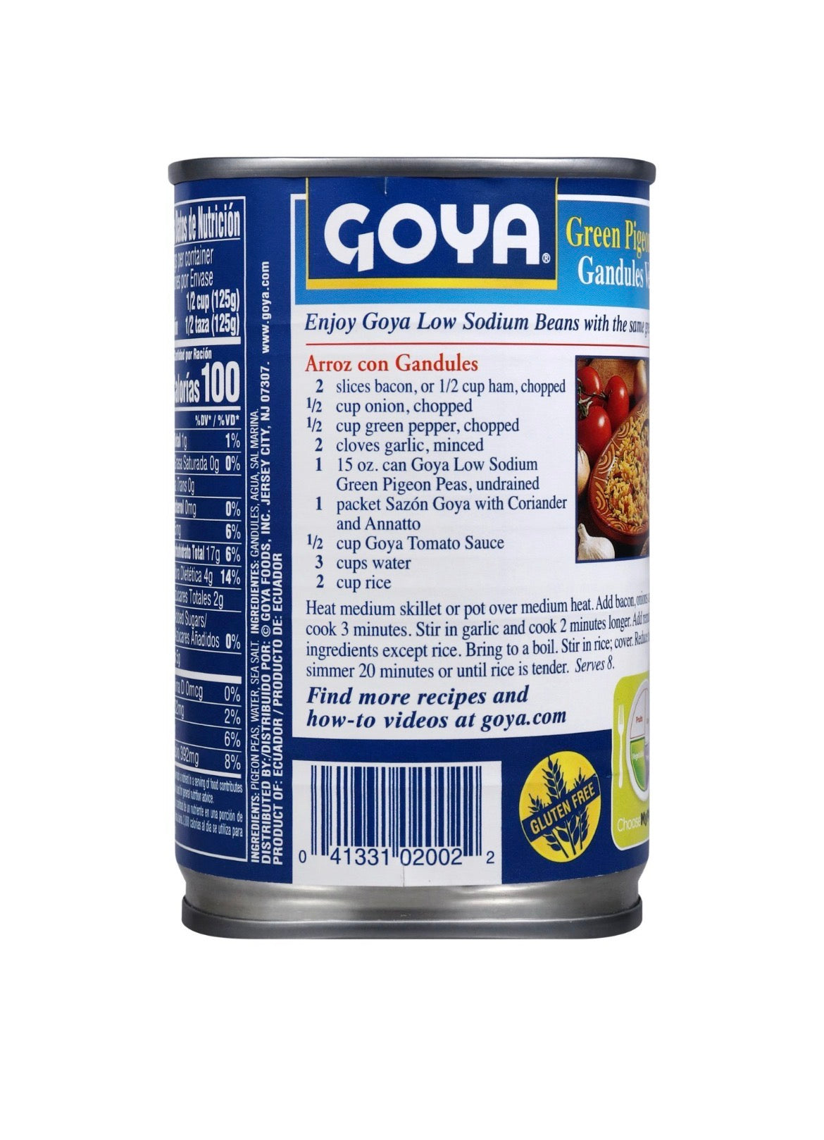 Goya Green Pigeon Peas, 15 oz