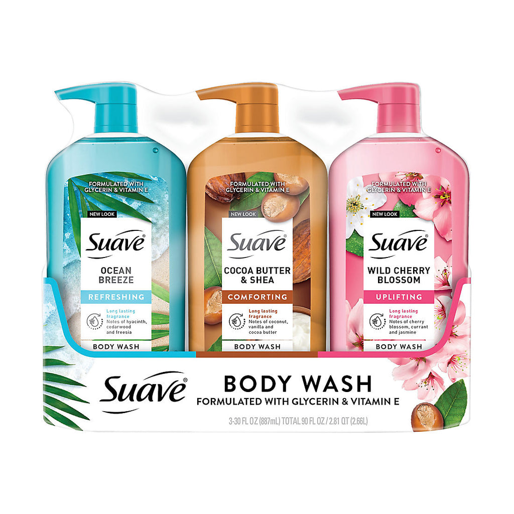 Suave Moisturizing Body Wash Variety Pack, 3 pk./30 oz. product image