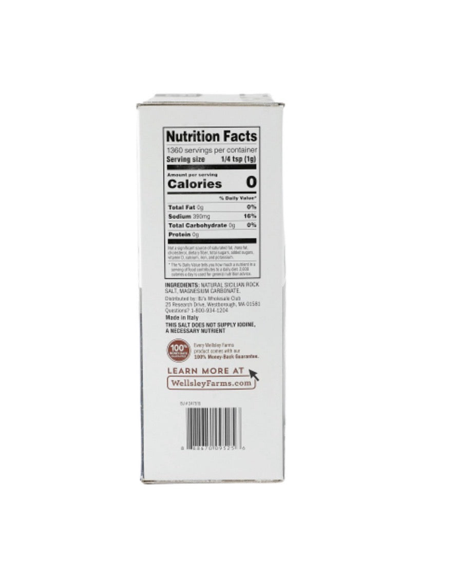 Wellsley Farms Coarse Kosher Salt, 3 lbs