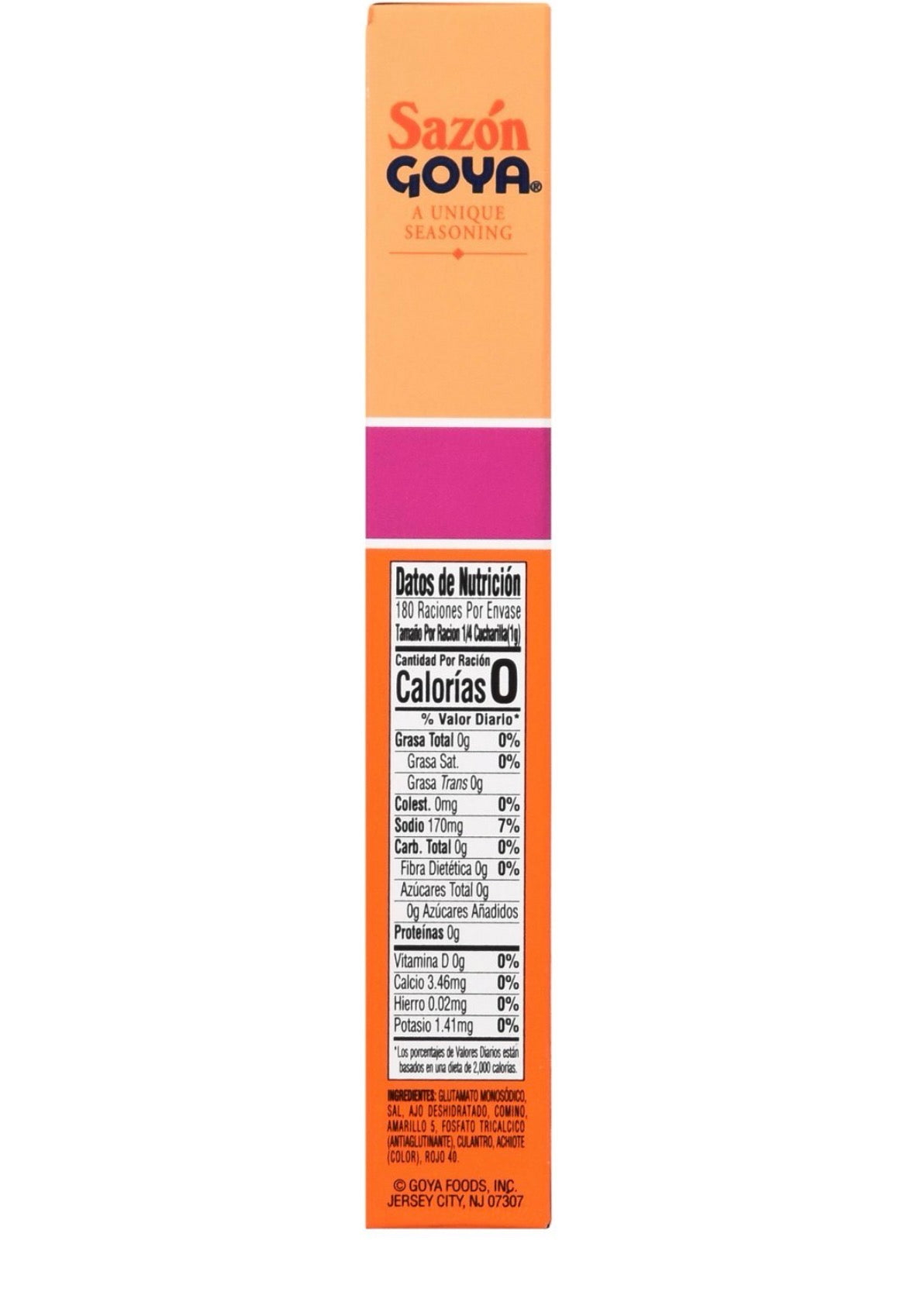 Goya Sazón Coriander & Annatto Seasoning Jumbo Pak, 36 Count, 6.33 oz