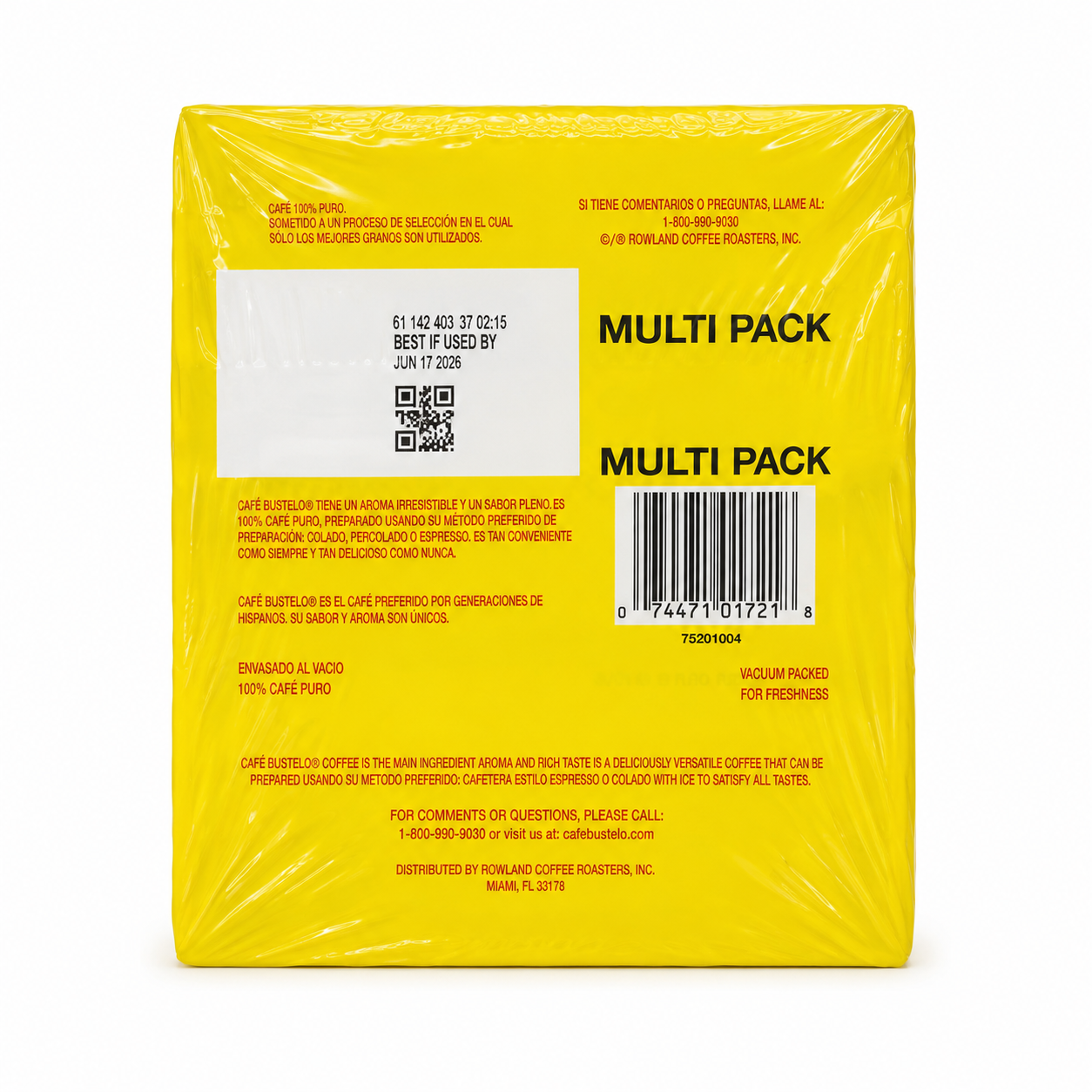 Café Bustelo Espresso Ground Coffee Multi Pack, 4 x 10 oz