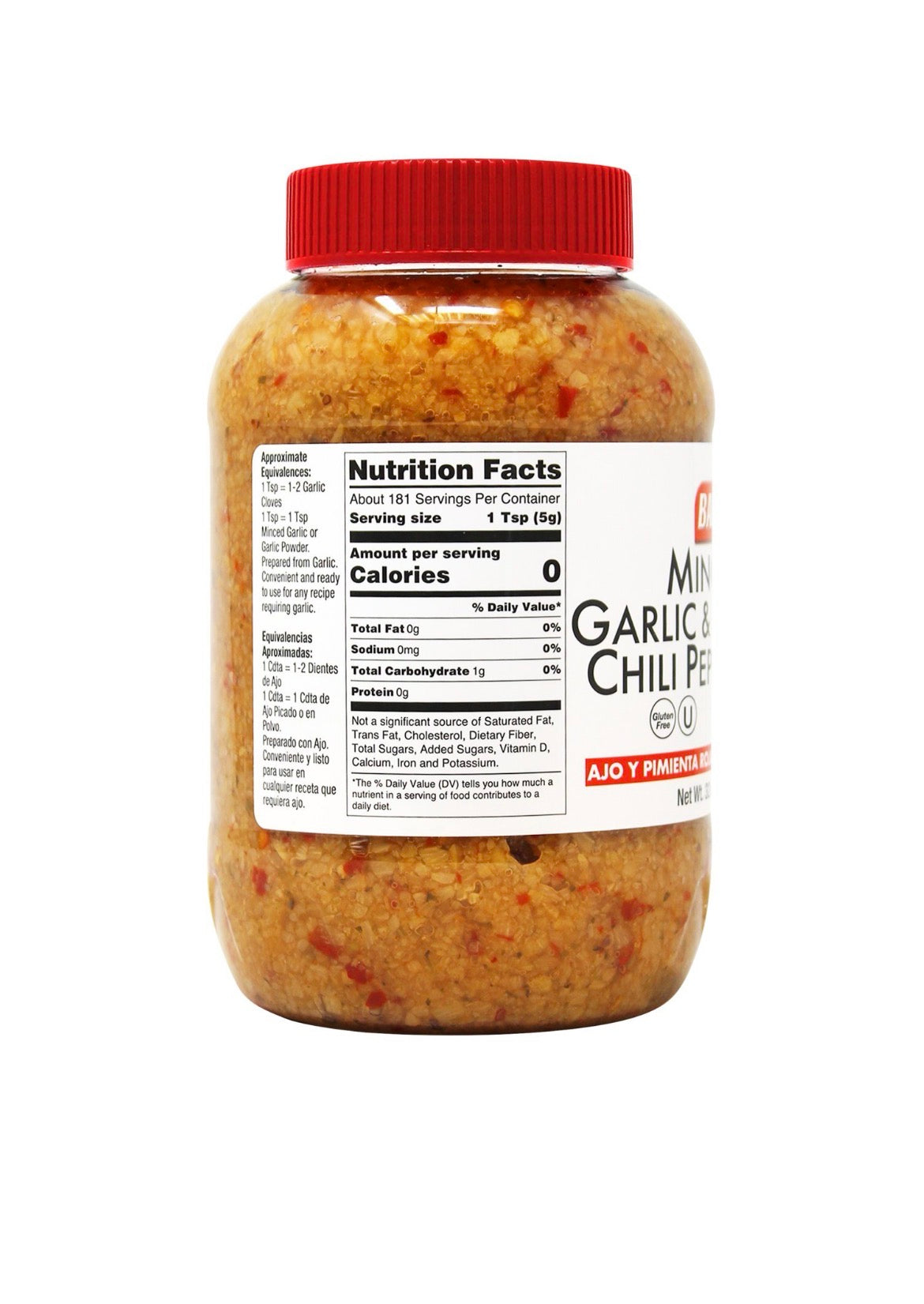 Badia Minced Garlic & Red Chili Pepper, 32 oz