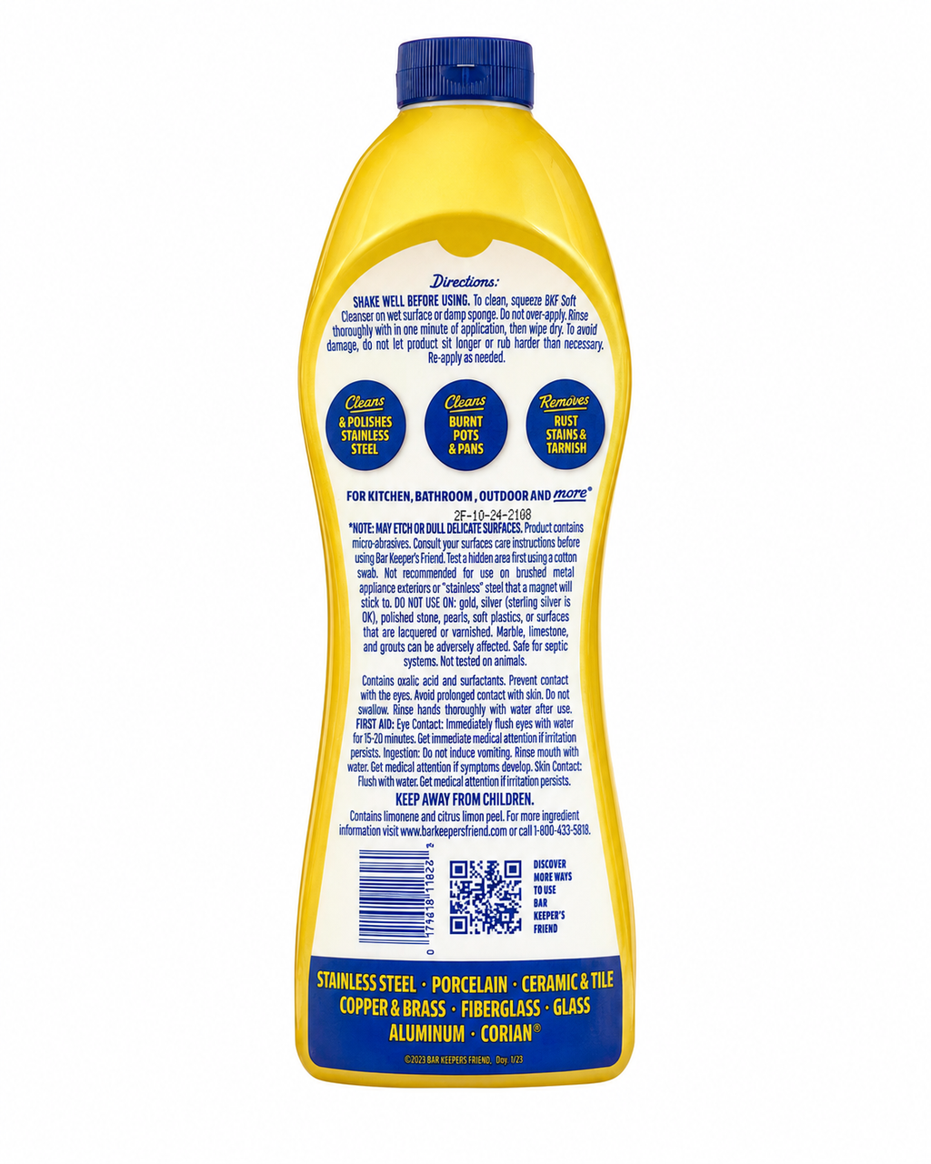 Bar Keepers Friend Soft Cleanser, 26 oz