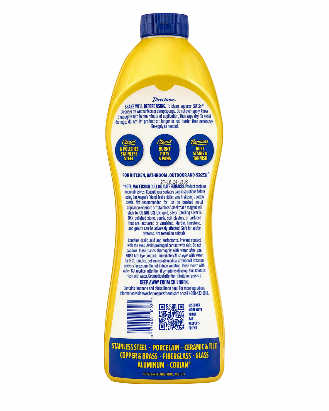 Bar Keepers Friend Soft Cleanser, 26 oz