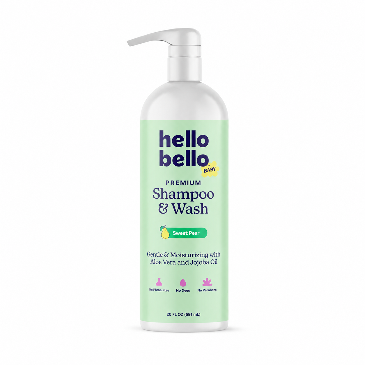 Hello Bello Baby Shampoo & Wash, Sweet Pear, 20 oz