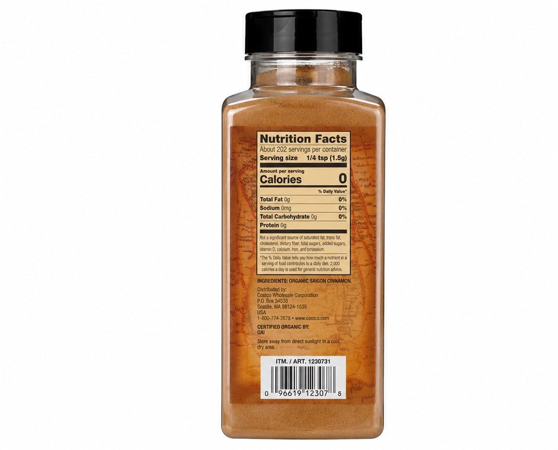 Kirkland Signature Organic Saigon Cinnamon, Ground, 10.7 oz