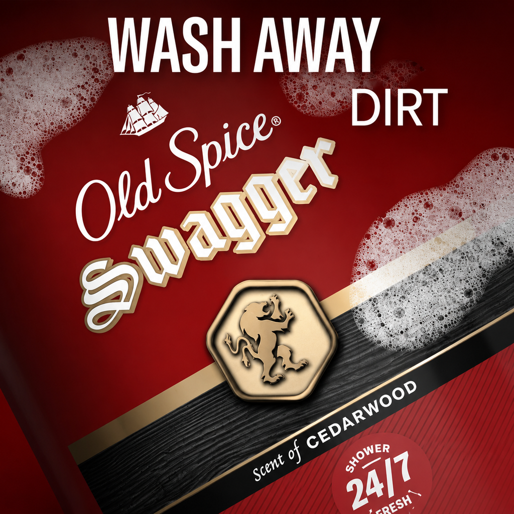Old Spice Men's Swagger Body Wash Pump, Cedarwood Scent, 24/7 Shower Fresh, 2 pk./34.3 oz.