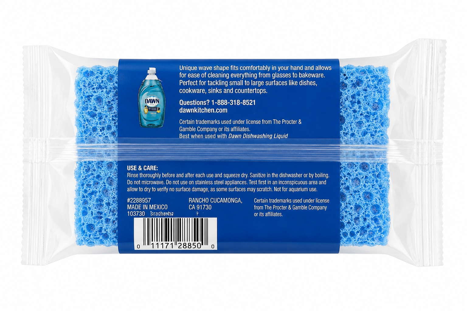 Dawn Non-Scratch Scrubber Sponge, 1 Pack