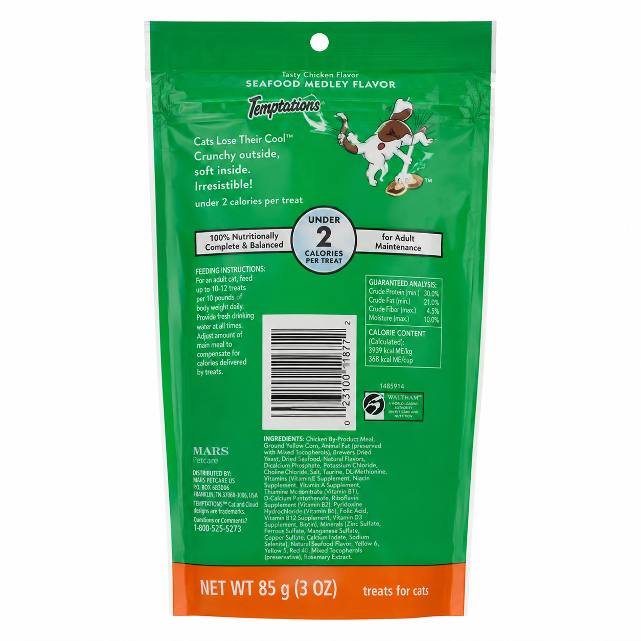 Temptations Cat Treats Seafood Medley Flavor, 3 oz