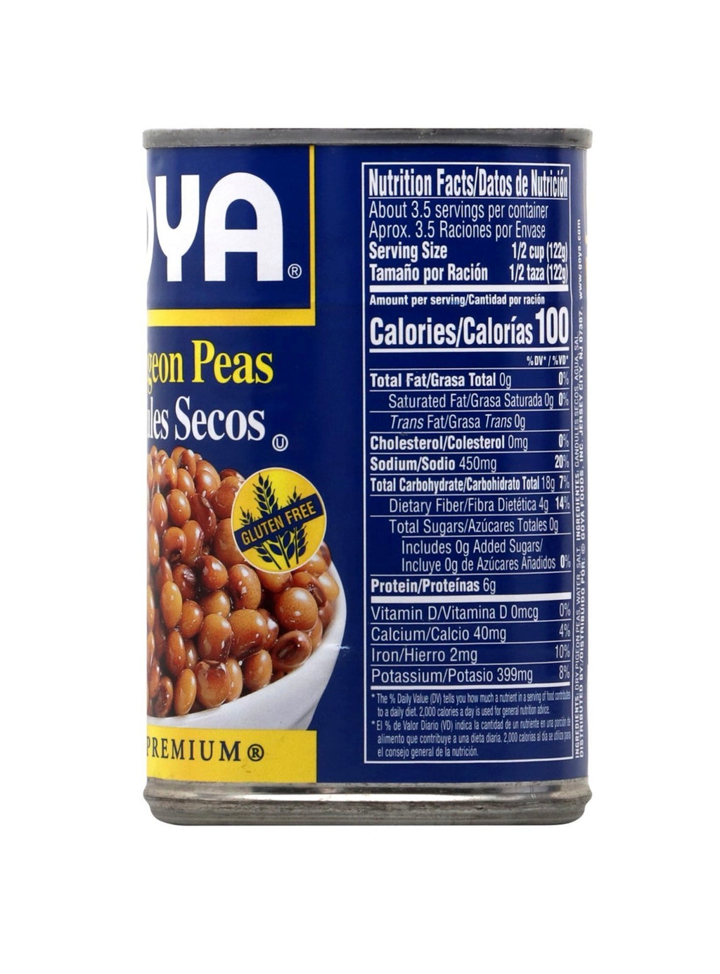 Goya Prime Premium Dry Pigeon Peas, 15.5 oz