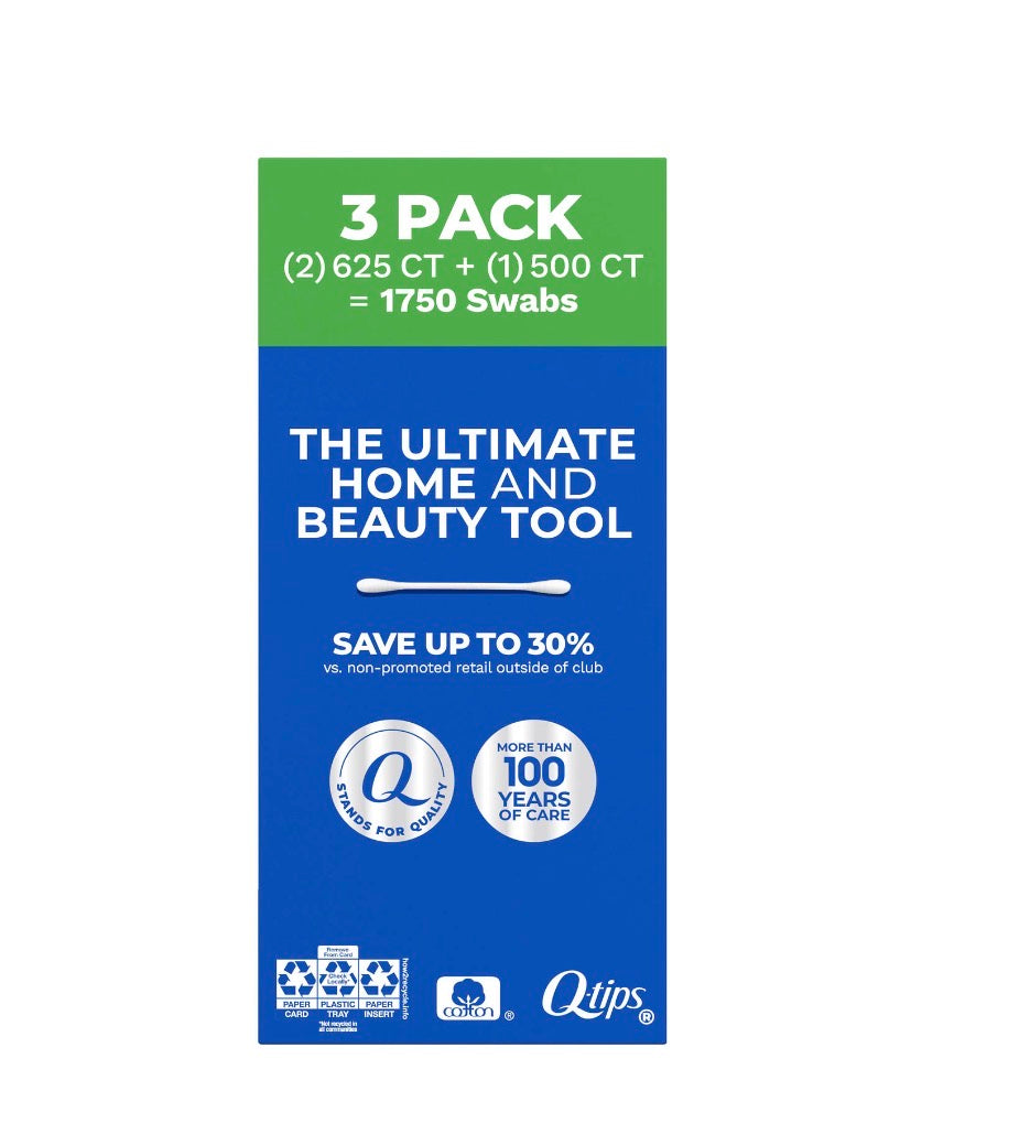Q-Tips Cotton Swabs, 1,750 Count