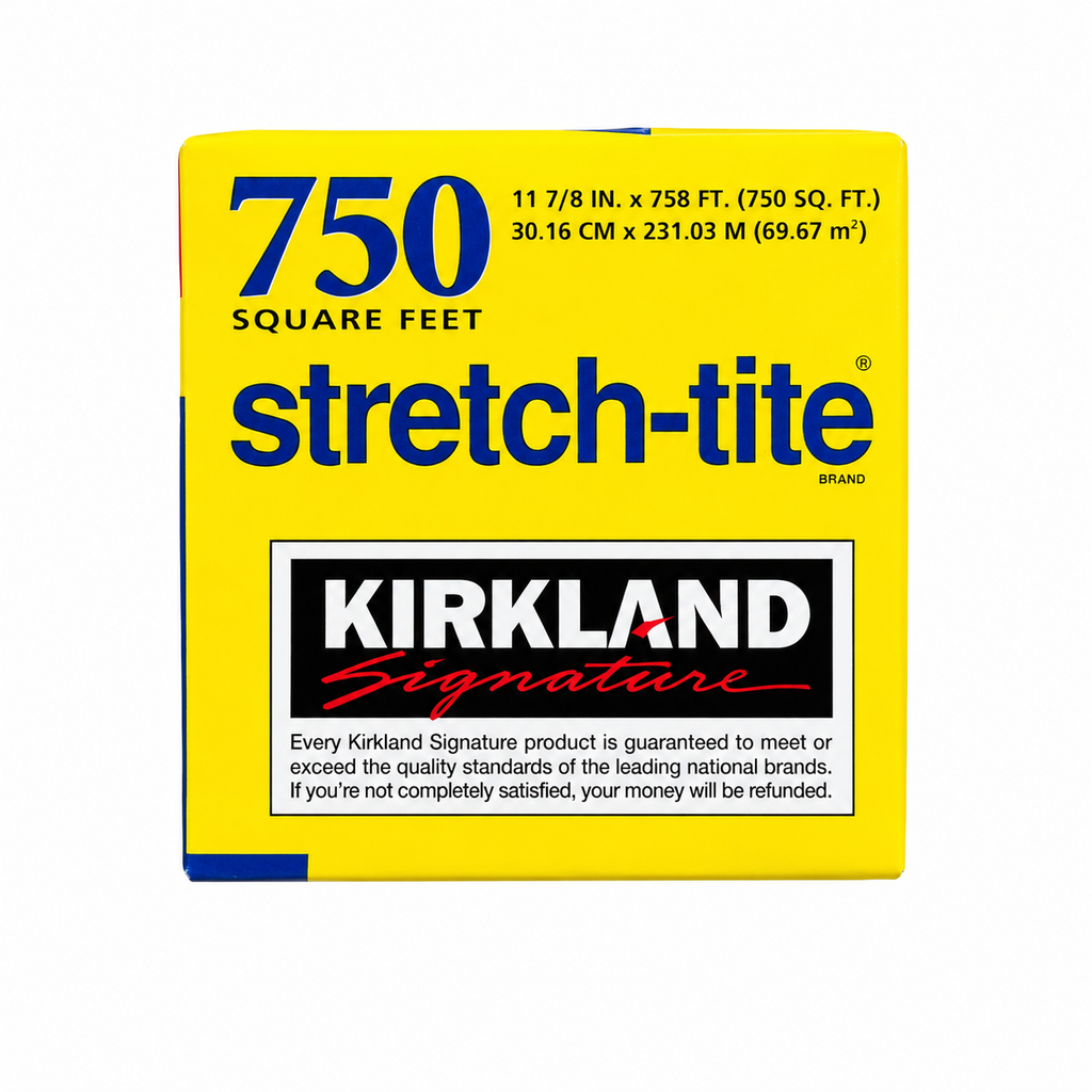 Kirkland Signature Stretch-Tite Plastic Food Wrap, 750 sq ft