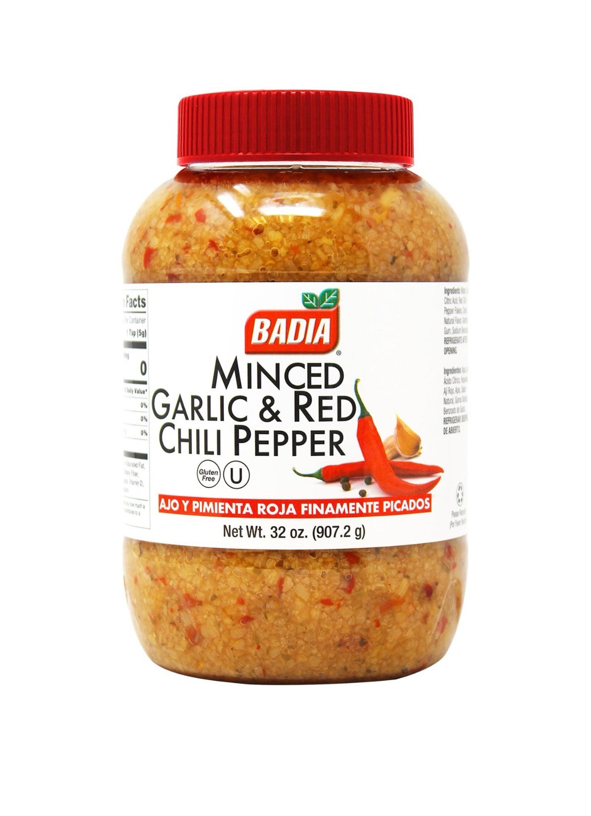 Badia Minced Garlic & Red Chili Pepper, 32 oz