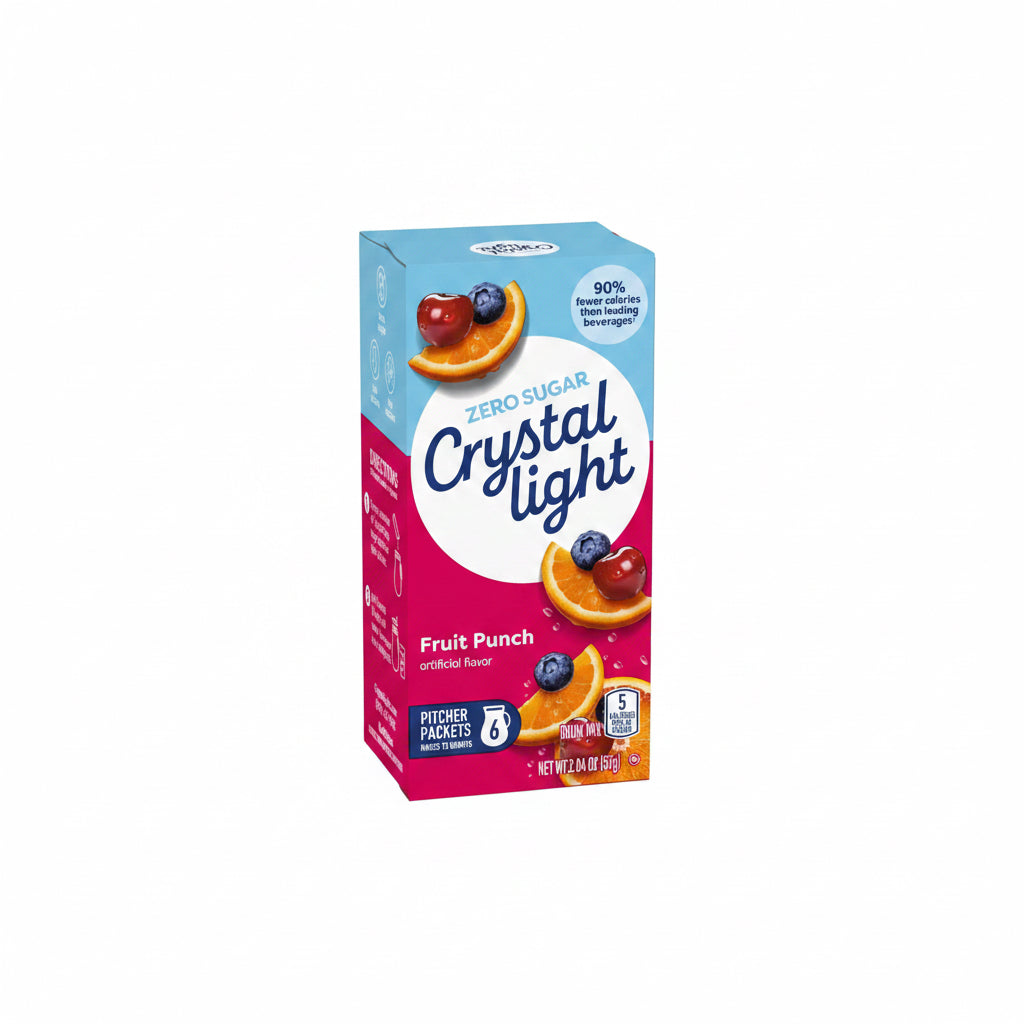 Crystal Light Fruit Punch Drink Mix, 6 Pitcher Packets
