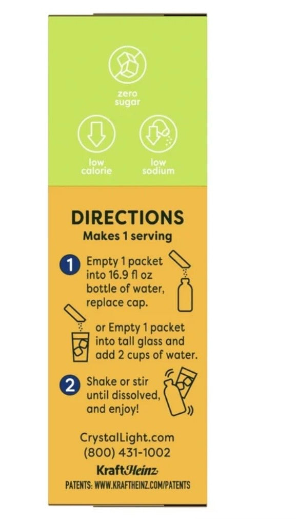 Crystal Light Lemon Iced Tea On-The-Go Drink Mix, 10 Packets, 0.7 oz