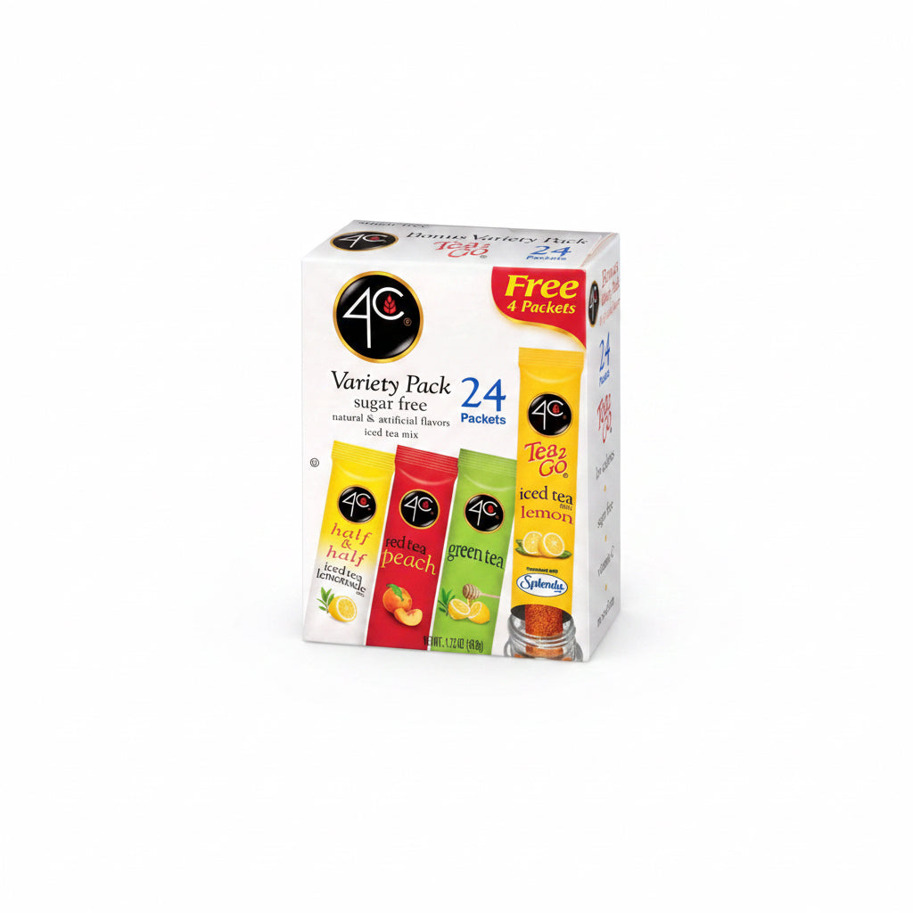 4C Totally Light 2 Go Drink Mix Variety Pack, 24 Packets