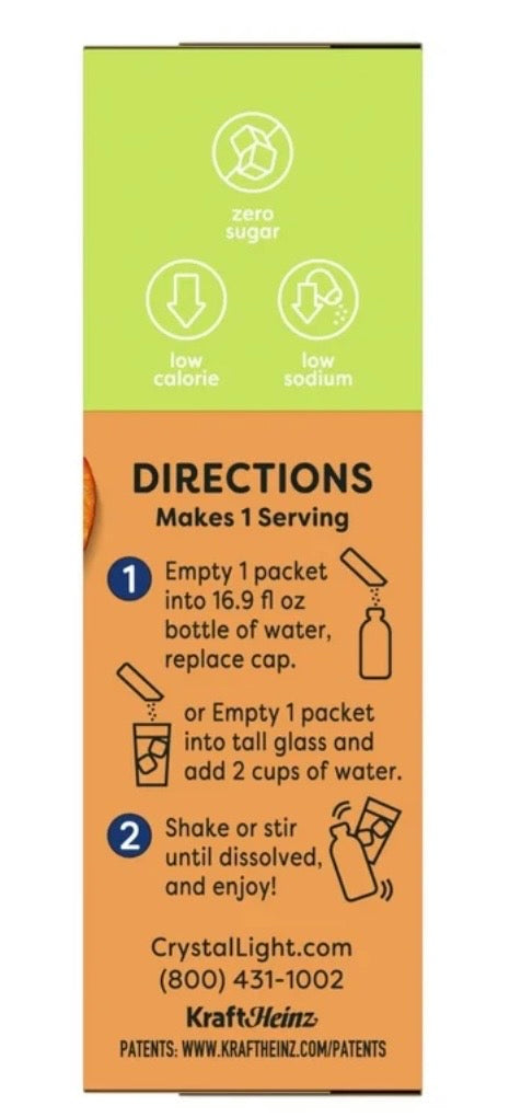 Crystal Light Peach Iced Tea On-The-Go Drink Mix, 10 Packets, 0.7 oz