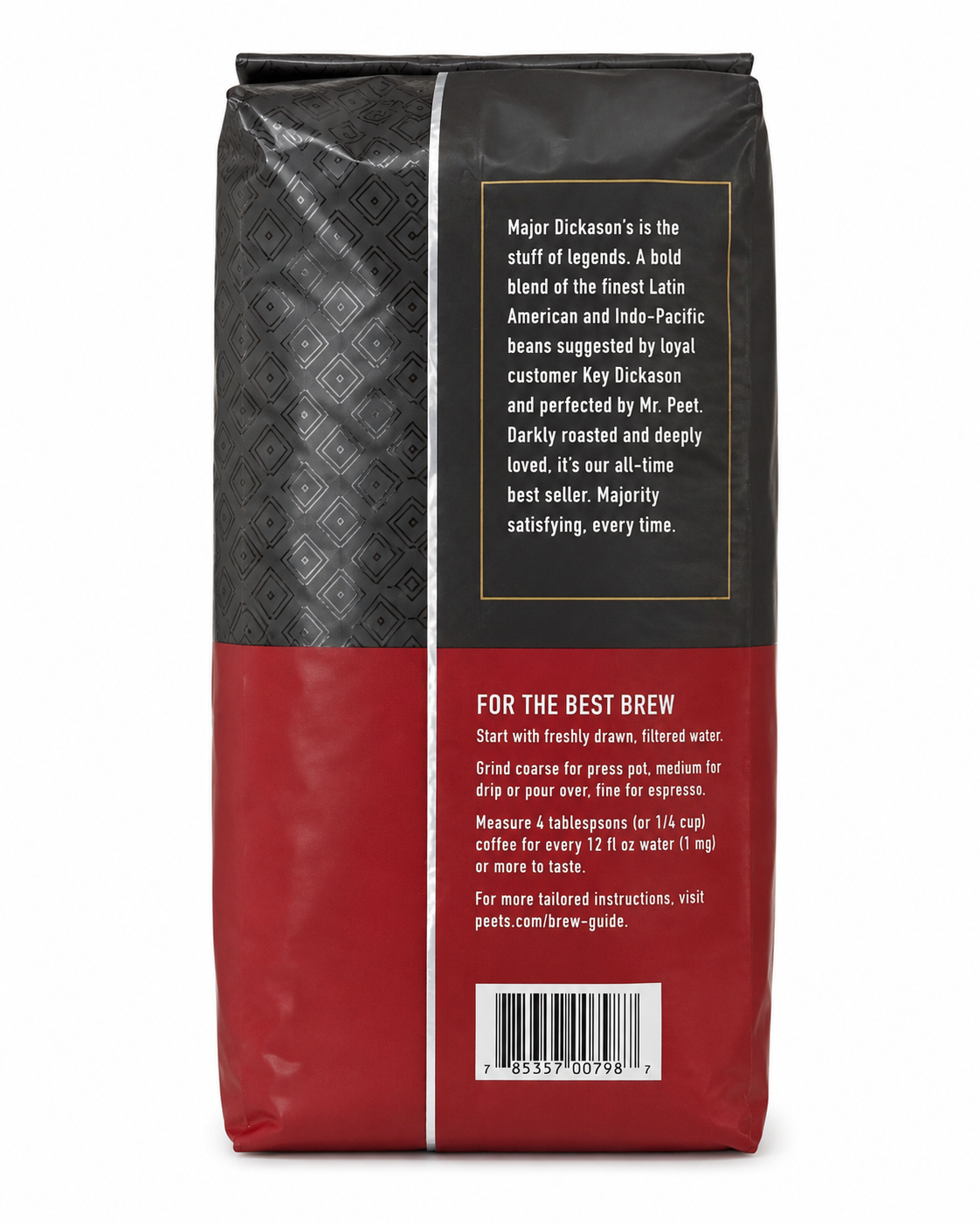 Peet’s Major Dickason’s Blend Whole Bean Coffee, Dark Roast, 32 oz