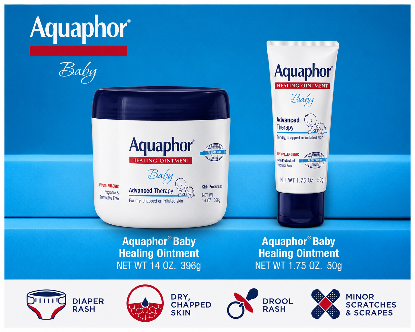 Aquaphor Advanced Therapy Baby Healing Ointment with Bonus, 15.75 oz