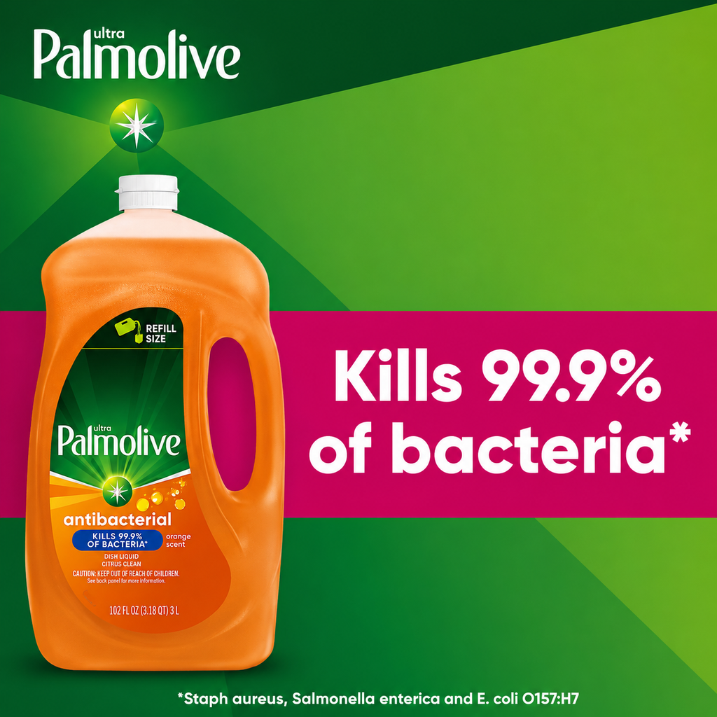 Palmolive Ultra Antibacterial Dishwashing Liquid - Orange Scent, 102 fl. oz.