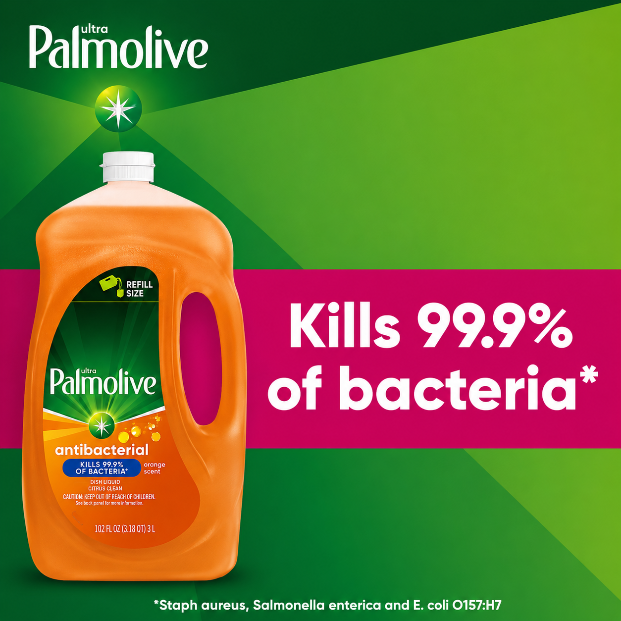Palmolive Ultra Antibacterial Dishwashing Liquid - Orange Scent, 102 fl. oz.
