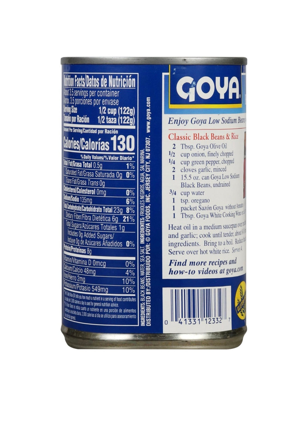 Goya Prime Premium Low Sodium Black Beans, 15.5 oz