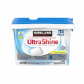 Kirkland Signature UltraShine Dishwasher Detergent Pacs, 115 Count