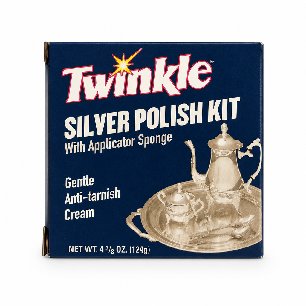 Twinkle Silver Polish Kit with Applicator Sponge, 4.38 oz