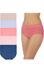 Carole Hochman Women’s Seamless Brief Panties – 5 Pack