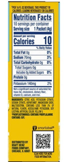 Crystal Light Lemonade On-The-Go Drink Mix, 10 Packets, 1.4 oz