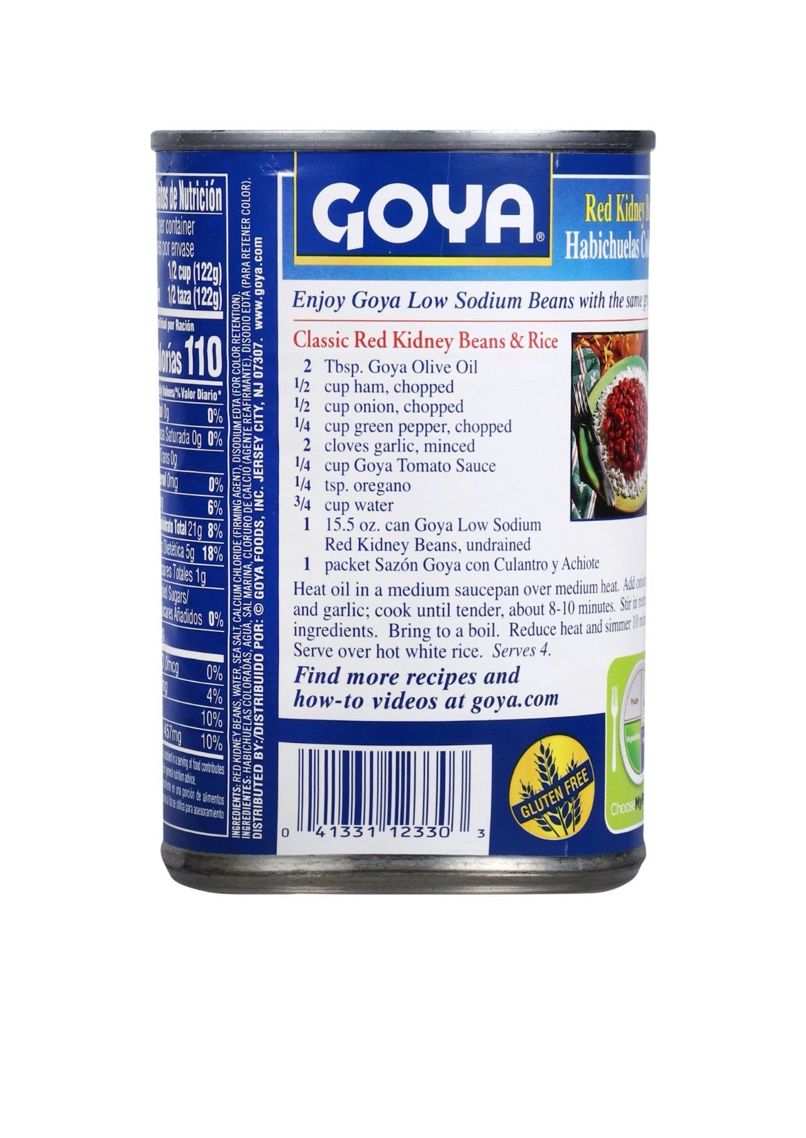 Goya Low Sodium Red Kidney Beans, 15.5 oz